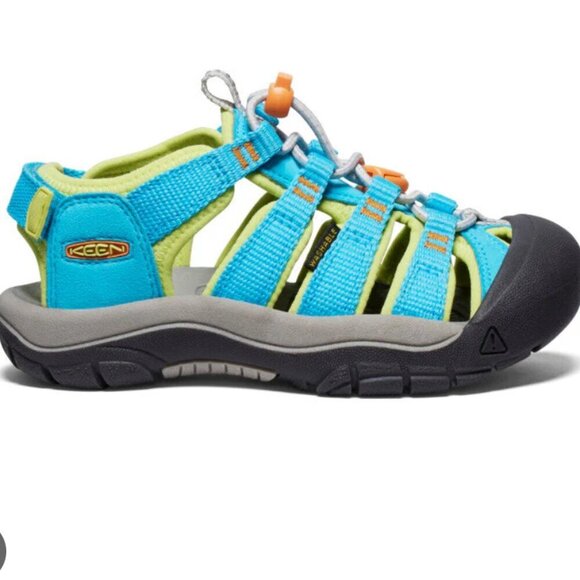 KEEN Newport Boundless Sandal Waterproof Blue/Green Youth Size 3 Outdoor/Hiking - Picture 2 of 12
